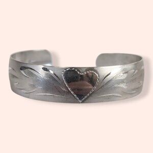 Vintage Bond Boyd Sterling Etched Bracelet